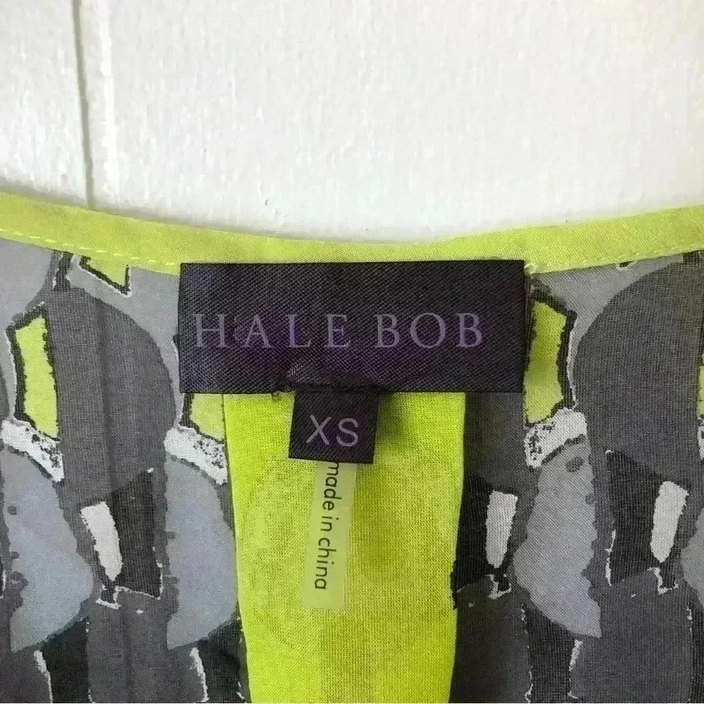 Hale Bob Multicolored Half Button Closure Silk To… - image 3